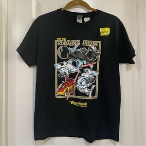 NWT Join the “Shark‎ Side”  Star Wars youth t-shirt Glow Marineland size Y Large